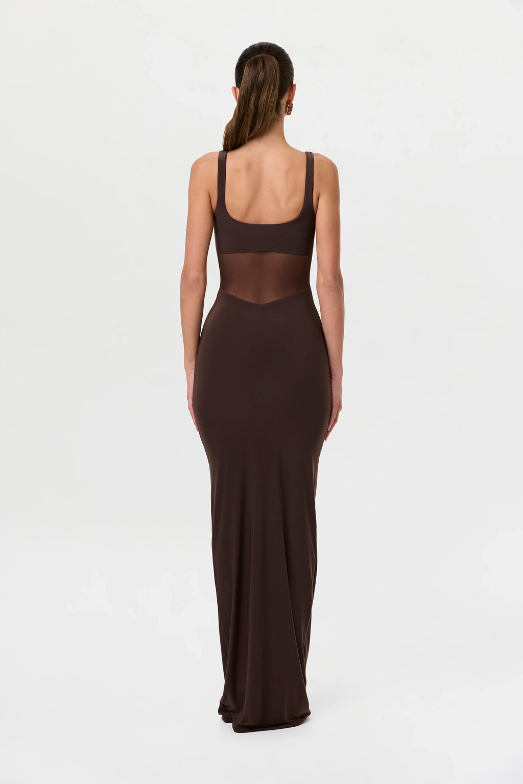 Hourglass Mesh Contrast Dress