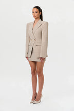 Suiting Plaid Mini Skirt