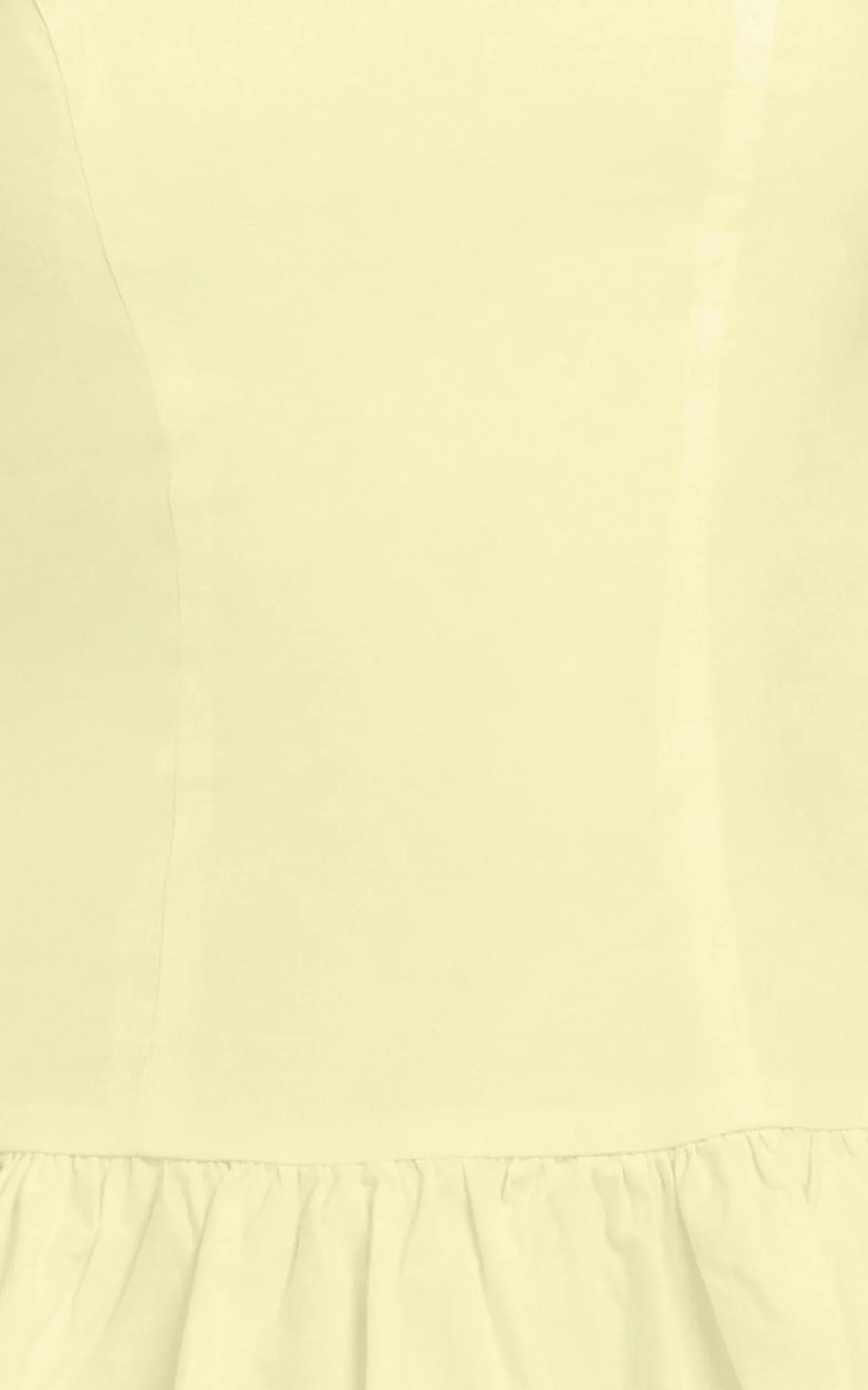 Izira Mini Dress - Boat Neck Drop Waist Shift Dress in Butter Yellow