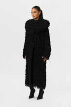 Knit Shaggy Loop Coat