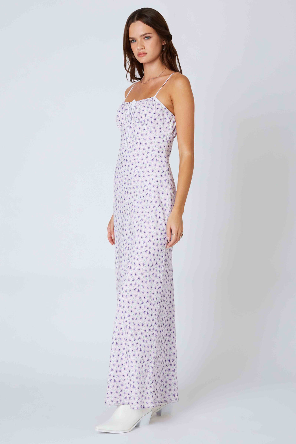 Ditsy Floral Bias Maxi Dress