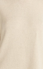 Kira Jumper - Crew Neck Oversized Knit Jumper in Beige