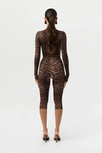 Naked Print Capri Leggings