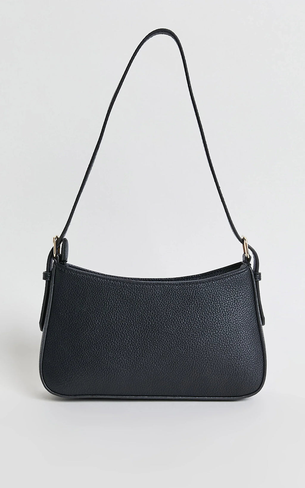 Peta and Jain - Lilu Shoulder Bag - In Black Pebble/Gold