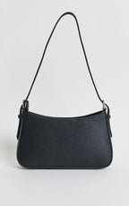 Peta and Jain - Lilu Shoulder Bag - In Black Pebble/Gold