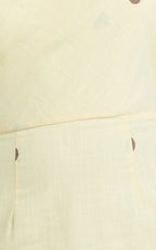Cia Midi Dress - One Shoulder Dress in Yellow Choc Polka Dot