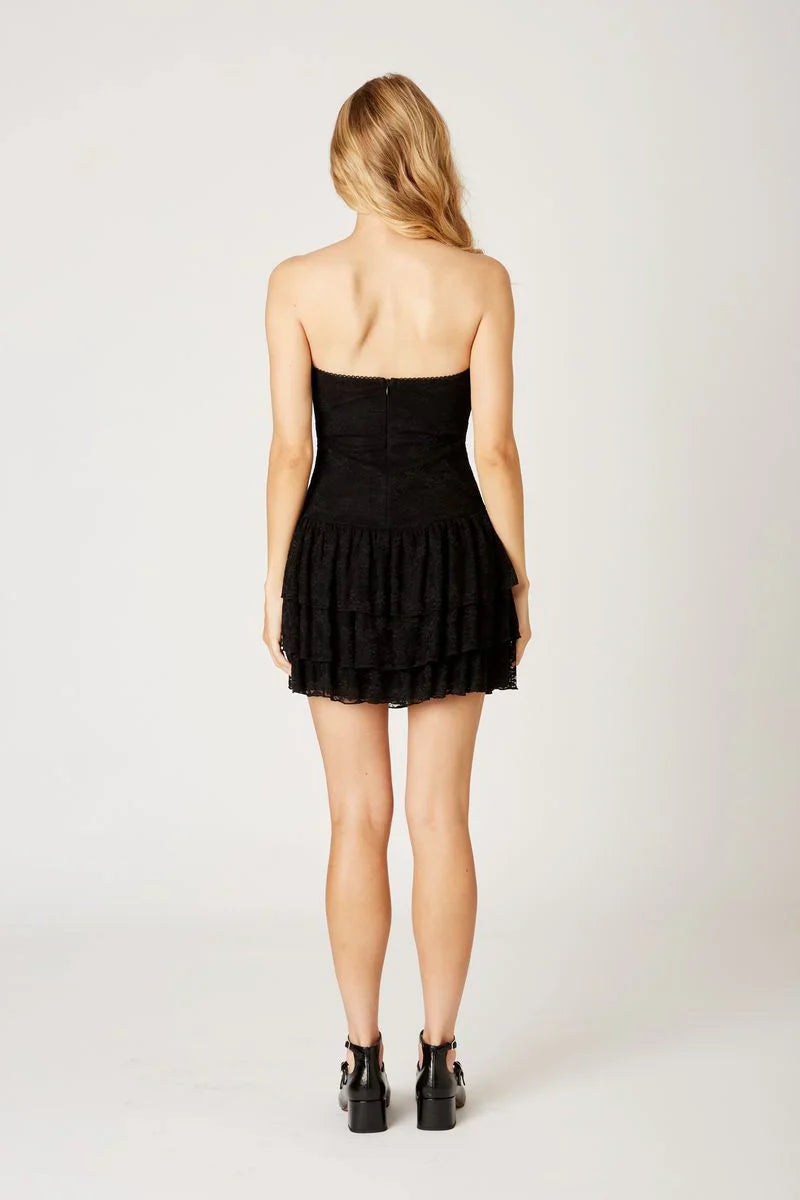 Tiered Lace Mini Dress