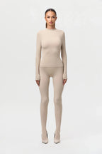 Naked Mock Neck Top