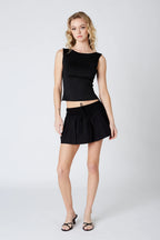 Mini Linen Skirt