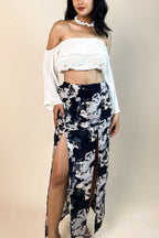 Ladder Maxi Skirt