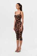 Naked Print Capri Leggings