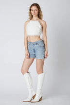 Feather Halter Top