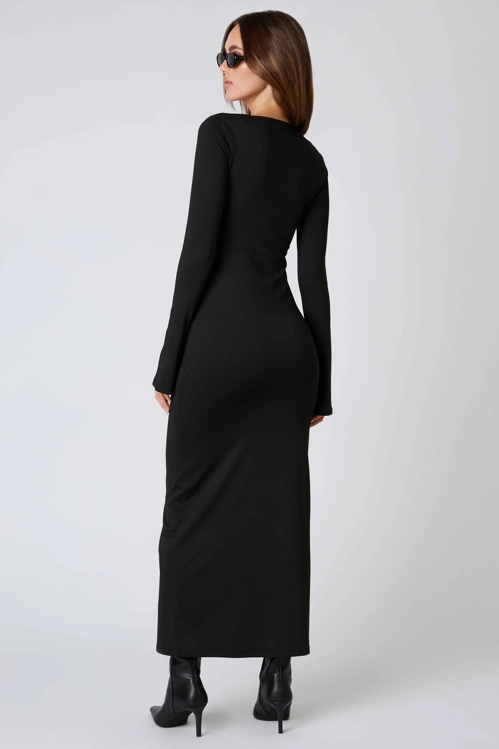 Long Sleeve Square Neck Maxi Dress