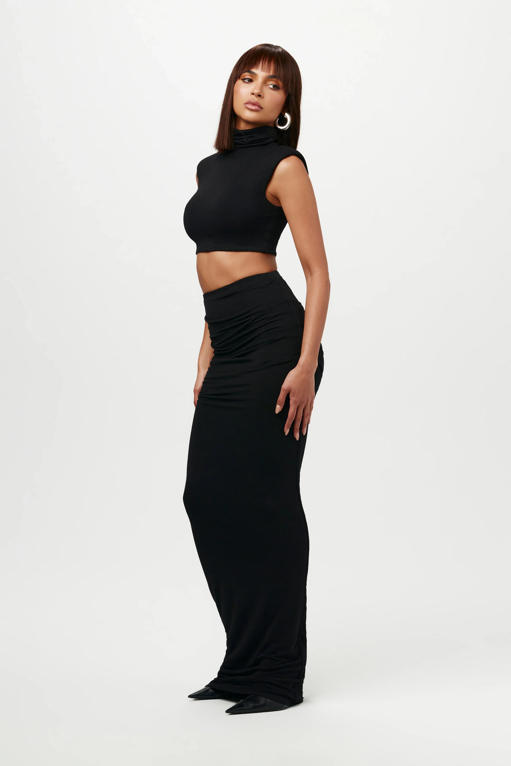 NW Turtleneck Sleeveless Crop Top