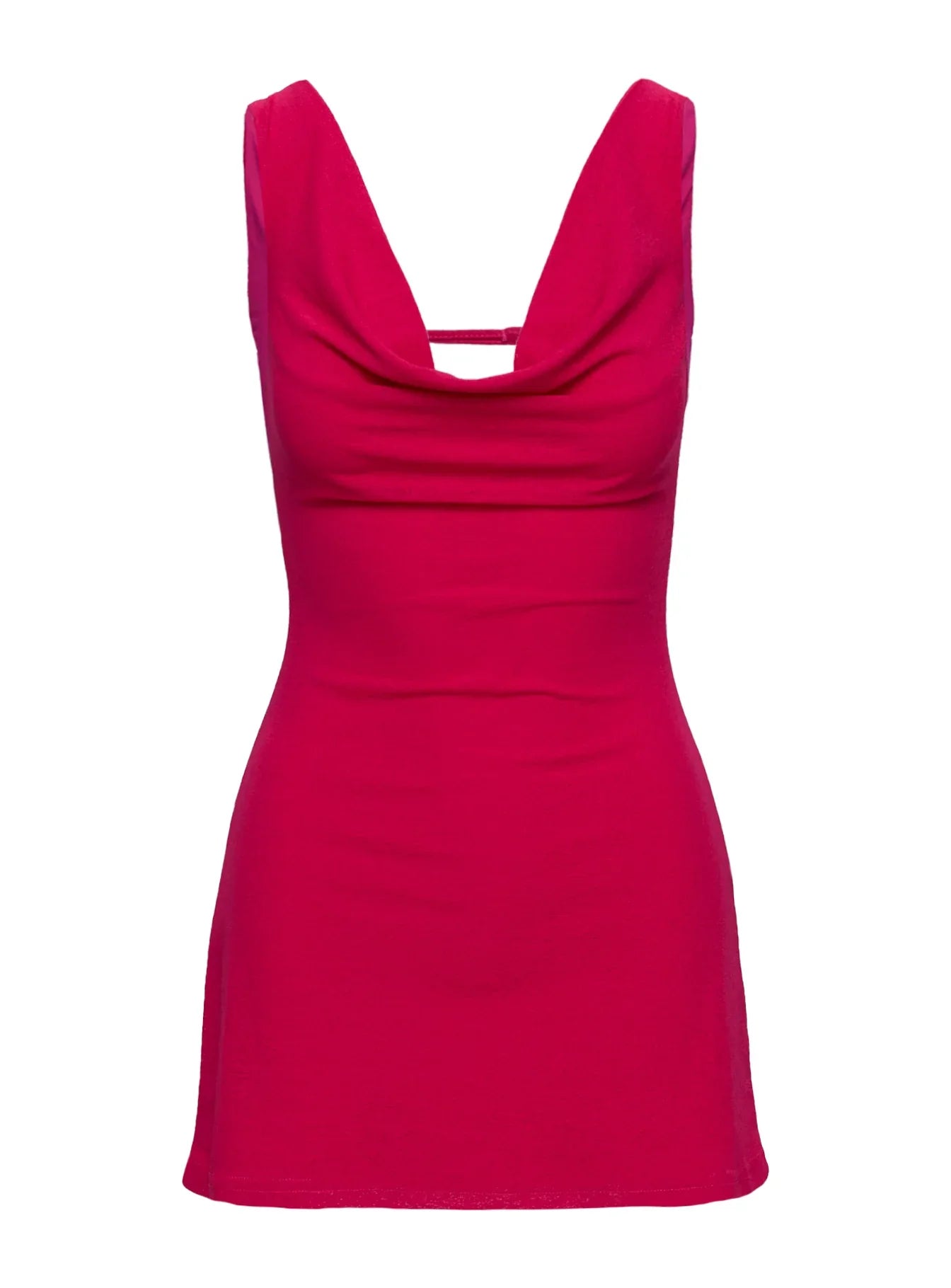 Killer Queen Cowl Mini Dress Pink Tall