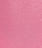 See Me Shining Glitter Off-The-Shoulder Mini Dress
