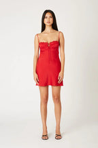 Satin Bustier Mini Dress