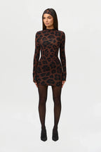 Naked Print Mini Dress