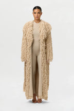 Knit Shaggy Loop Coat