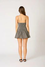 Gingham Cut Out Mini Dress