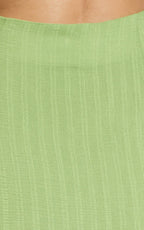 Eliana Mini Dress - Chain Back Slip Dress in Green