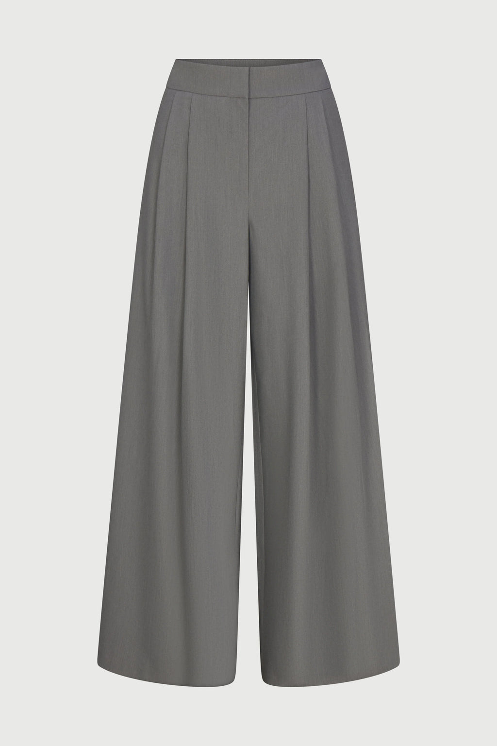 Suiting Pleated Wide-Leg Pant