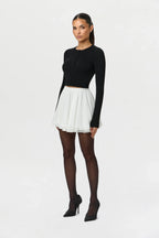 Knit Cropped Cardigan Top