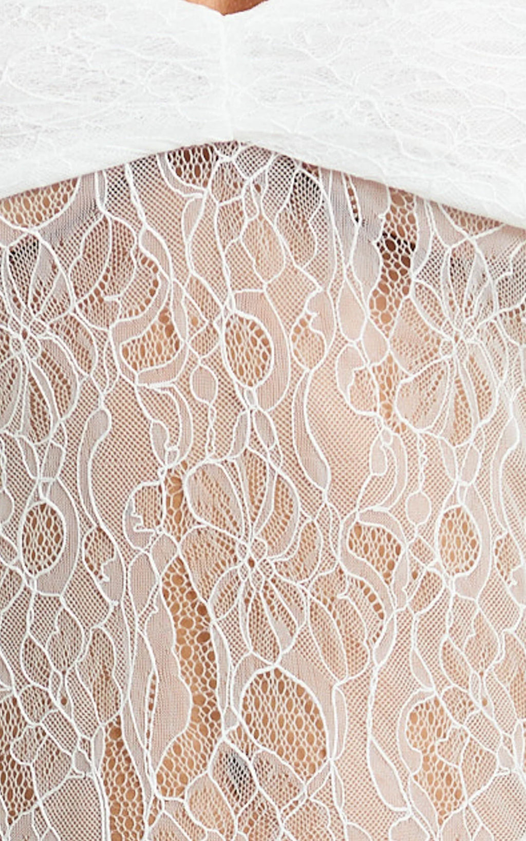 Safiya Midi Dress - Sweetheart Lace A Line Dress With Slip in White