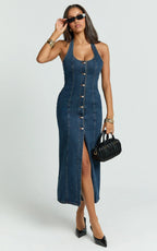 Lioness - Kenny Midi Dress - In Indigo