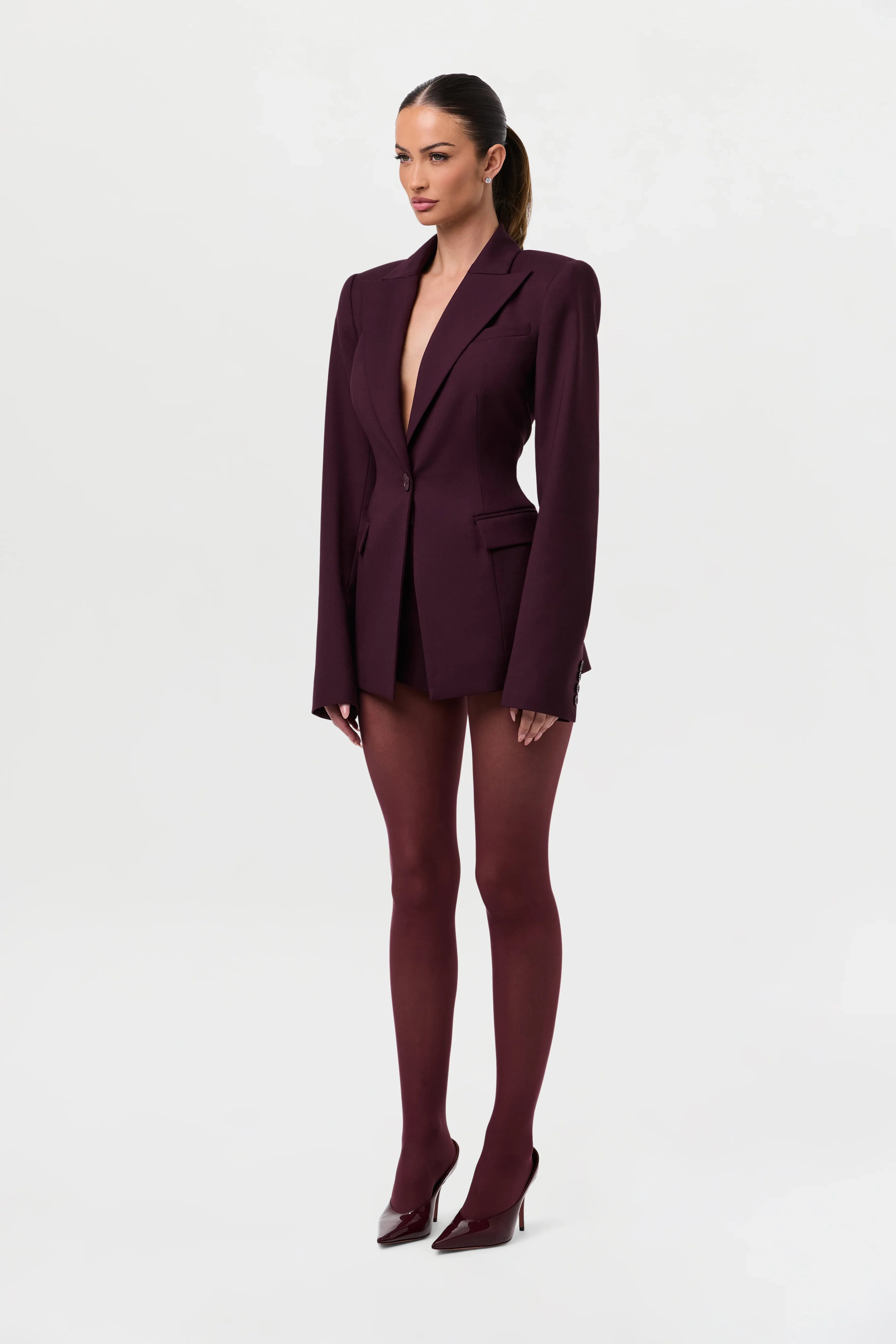 High Waist Suited Shorts