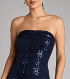 Sparkle Goals Sequin Tube Mini Dress