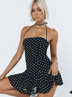 Delamere Mini Dress Black / White Tall