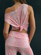 THE ADDISON PANT IN PINK SNAKE