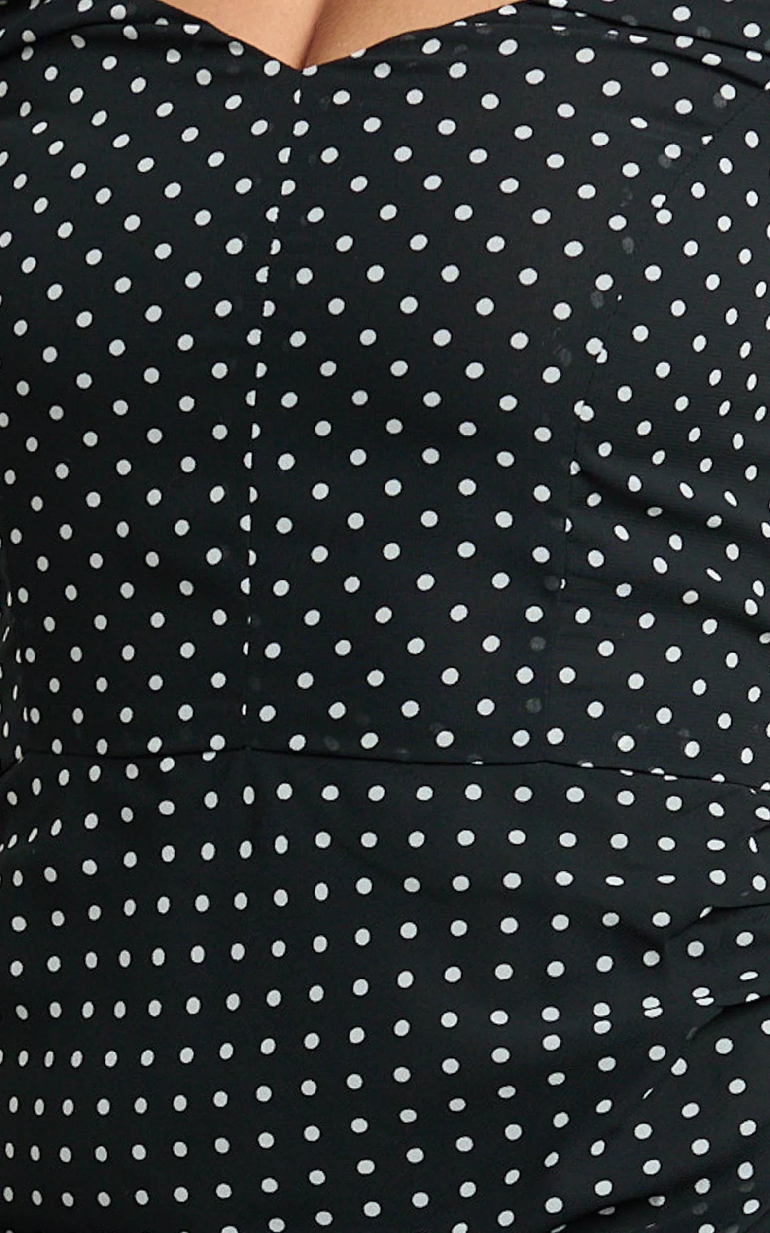 Charlie Mini Dress - Polka Dot Off Shoulder Gathered Dress in polkadot