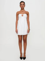 Rosenberg Strapless Mini Dress White