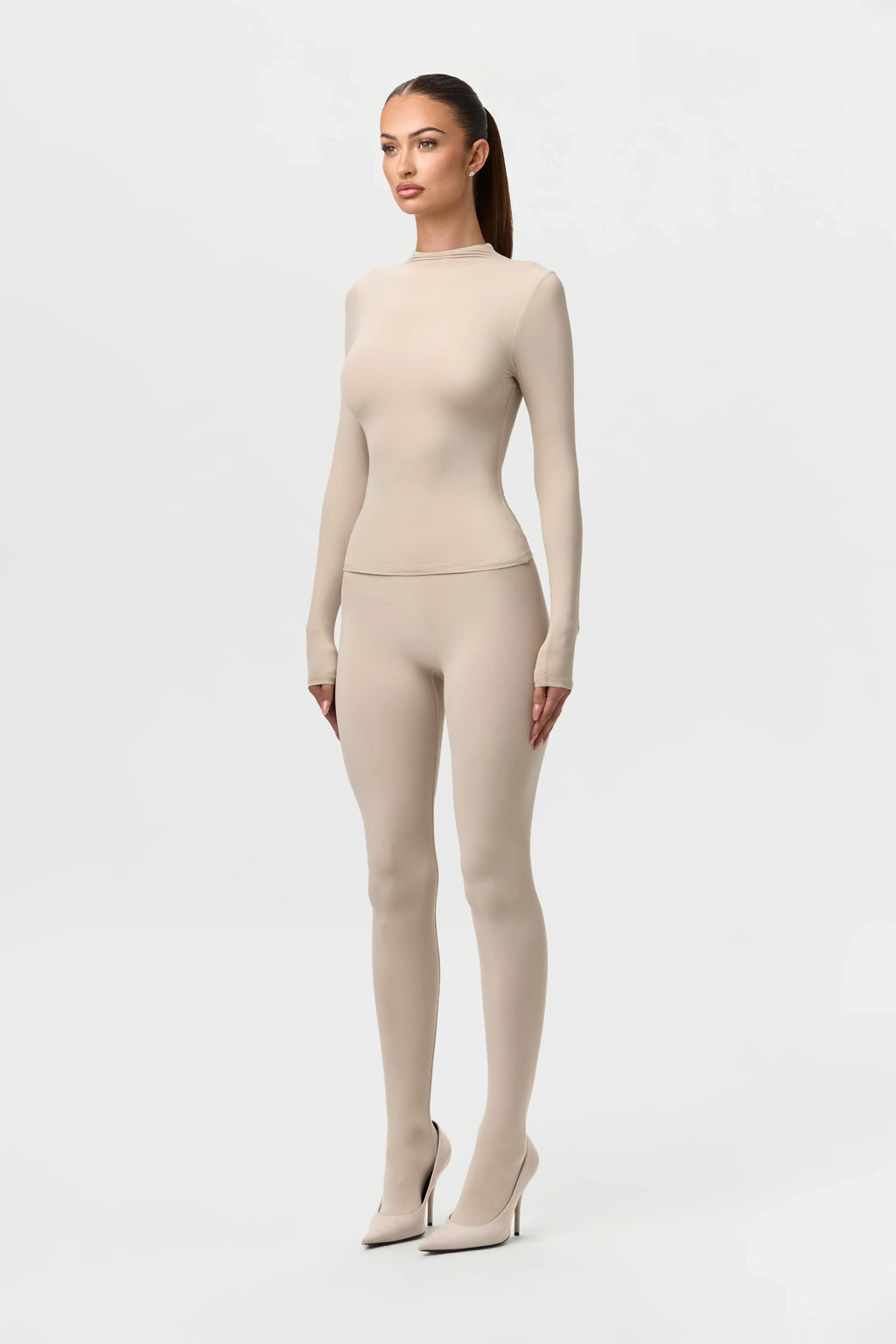 Naked Mock Neck Top
