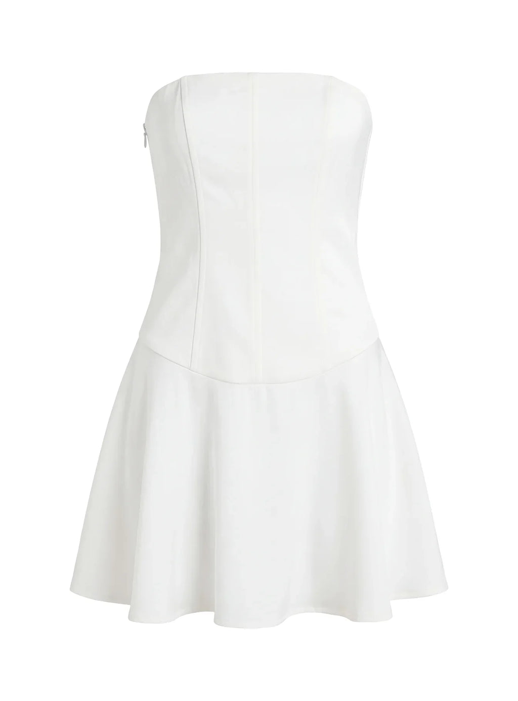 Natalisa Strapless Corset Mini Dress White