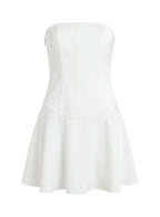 Natalisa Strapless Corset Mini Dress White