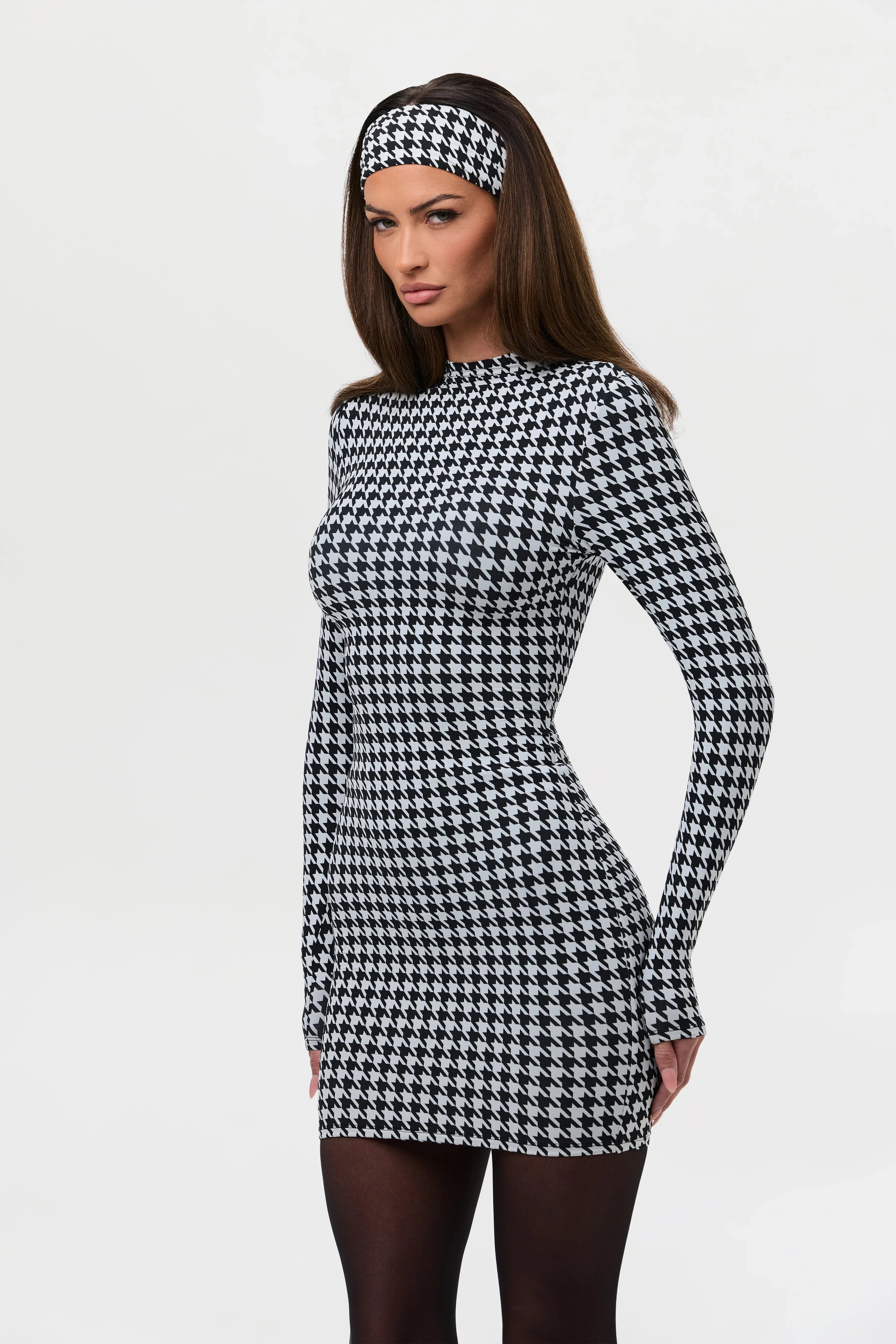 Naked Print Mini Dress