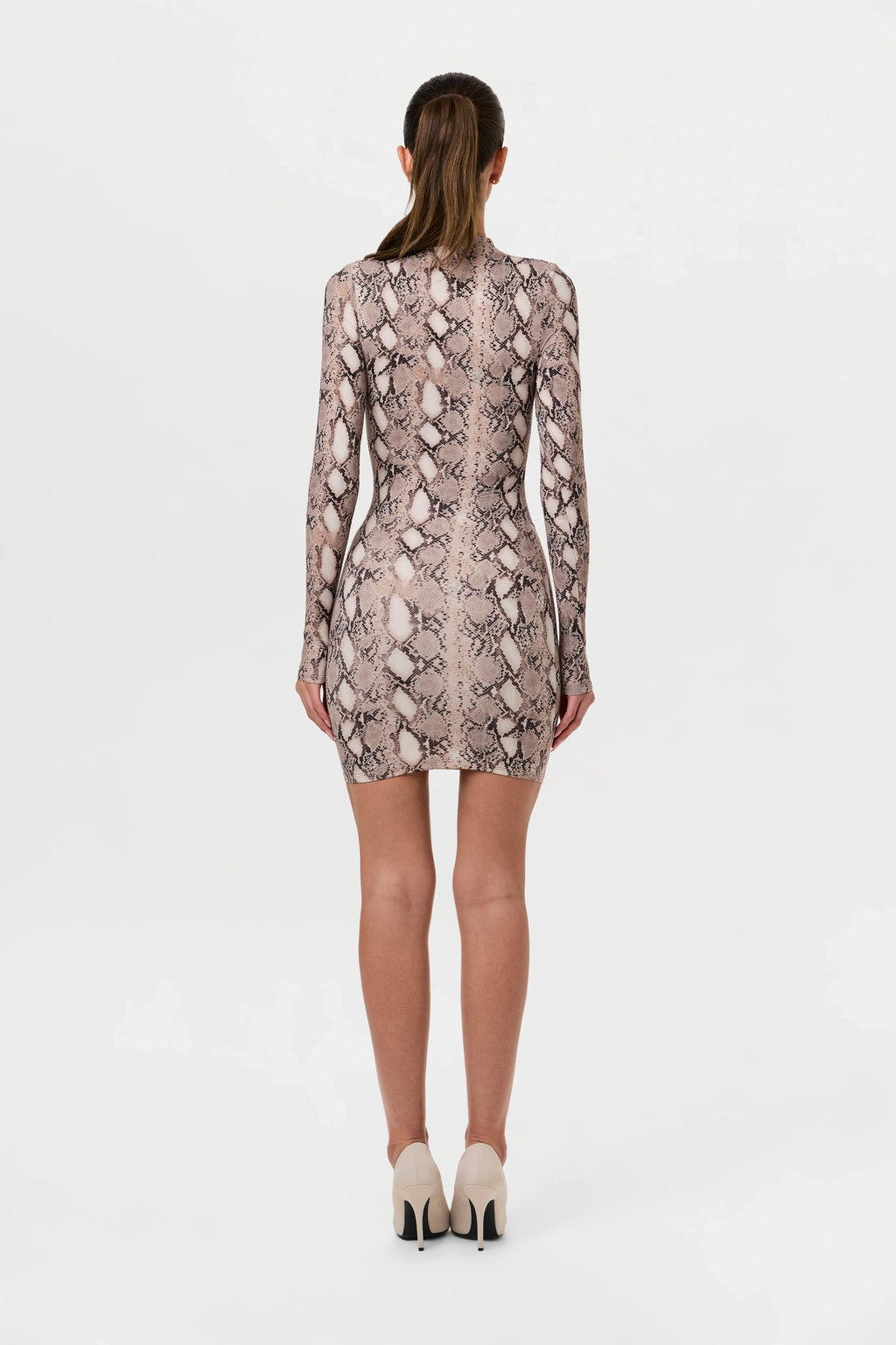 Naked Print Mini Dress