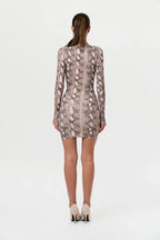 Naked Print Mini Dress