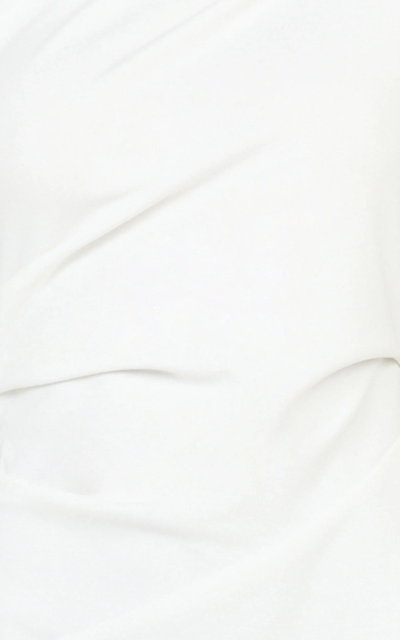 Visenta Midi Dress - Asymmetrical Sleeve Dress in White