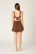 Dotted A-line Mini Dress