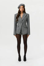 Chevron Suited Hot Pants