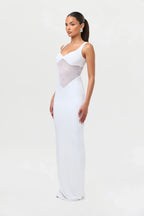Hourglass Mesh Contrast Dress