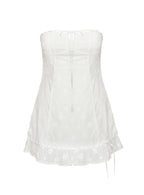 Molloy Strapless Mini Dress White