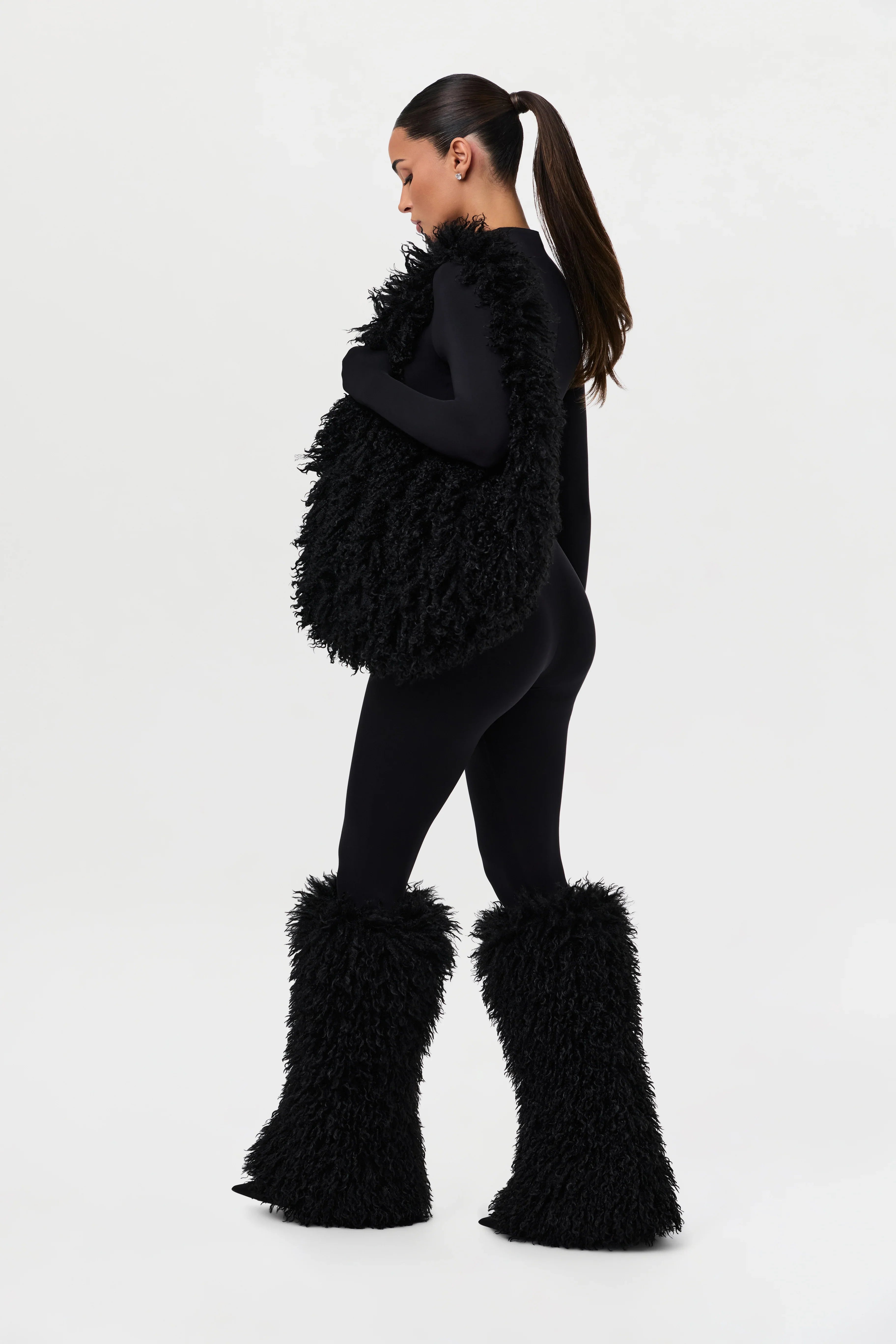 Faux Fur Plush Shoulder Bag