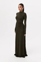 NW Mock Neck Maxi Dress
