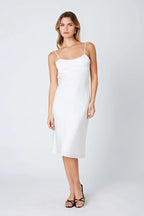 Satin Cami Midi Dress