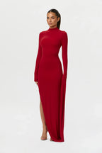 Naked Draped Sleeve Maxi Dress